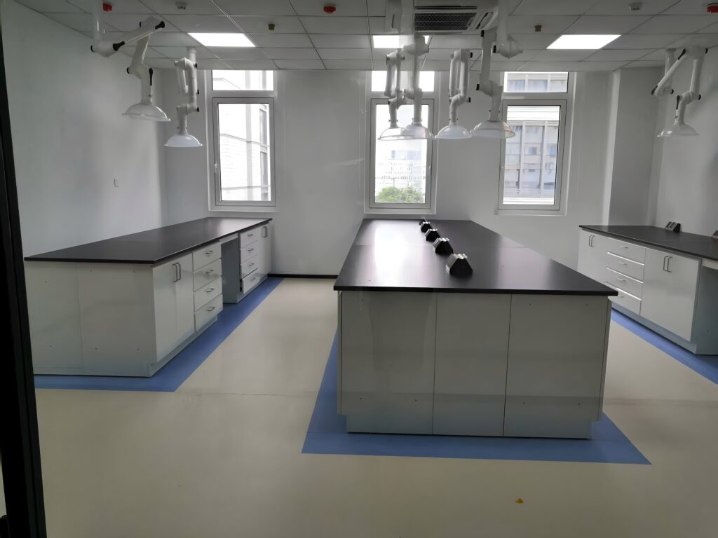 All Steel Laboratory Instrument Table, Heavy-Duty All Steel Lab Workbench with Countertops for Various Lab Applications