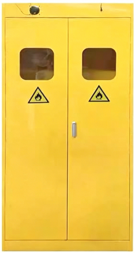 All-steel explosion-proof gas cabinet, safety storage cabinet for laboratory hazardous gas cylinders, gas cylinder storage cabinet with alarm system