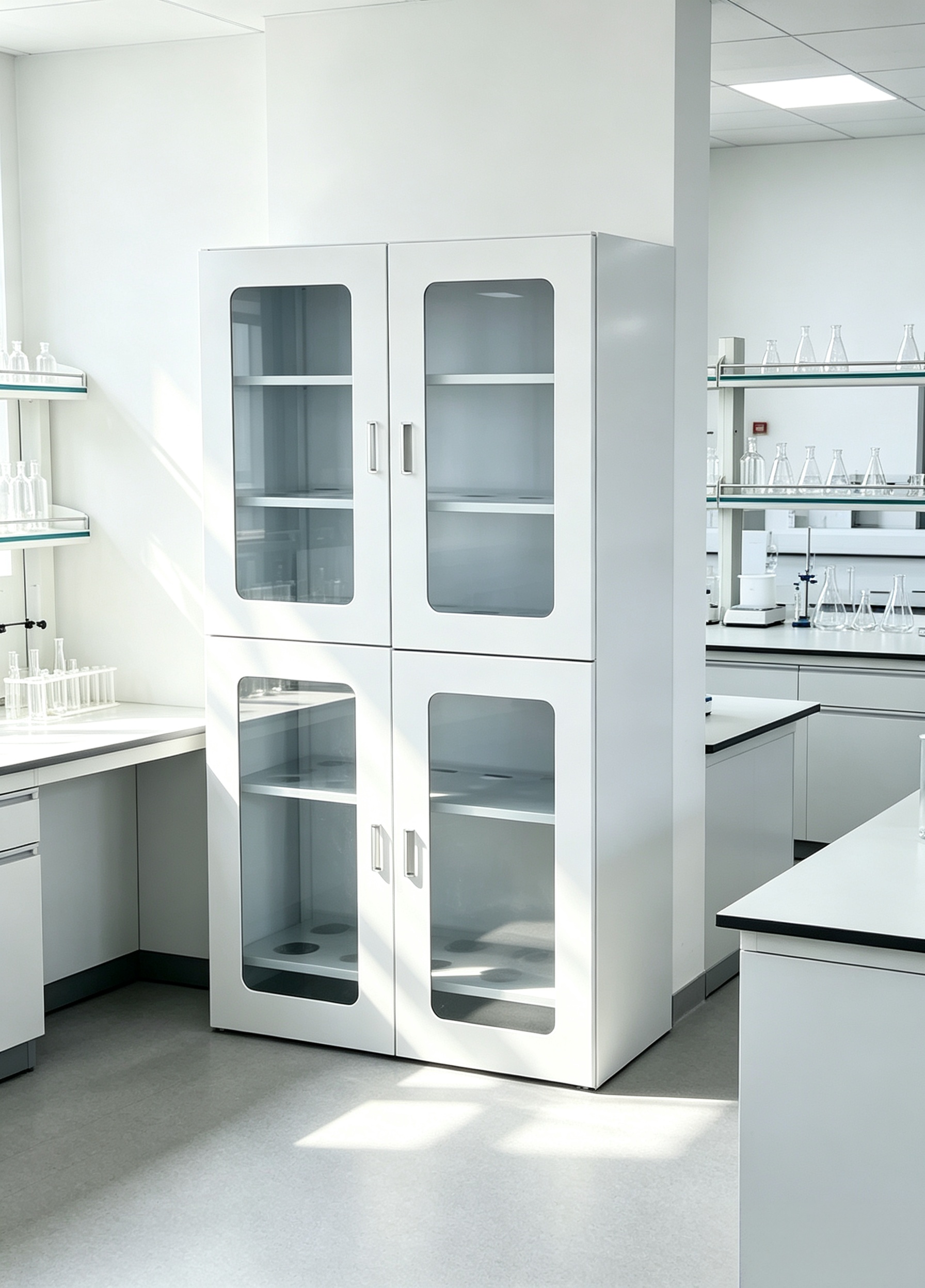 All-steel lab glassware cabinet, storage cabinet for lab glassware